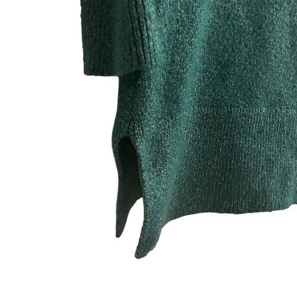 Ann Taylor Factory Petite XS Green Cowl Neck Pullover Sweater - Picture 5 of 10